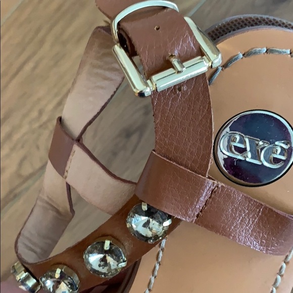 💕x2HP💕Exe Carmen leather crystal sandals - Picture 9 of 14